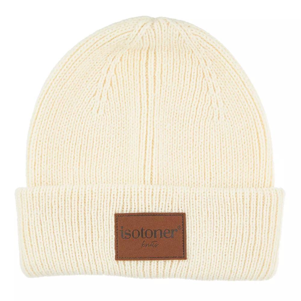 Women's isotoner Knit Beanie Hat, Ivory Product Image