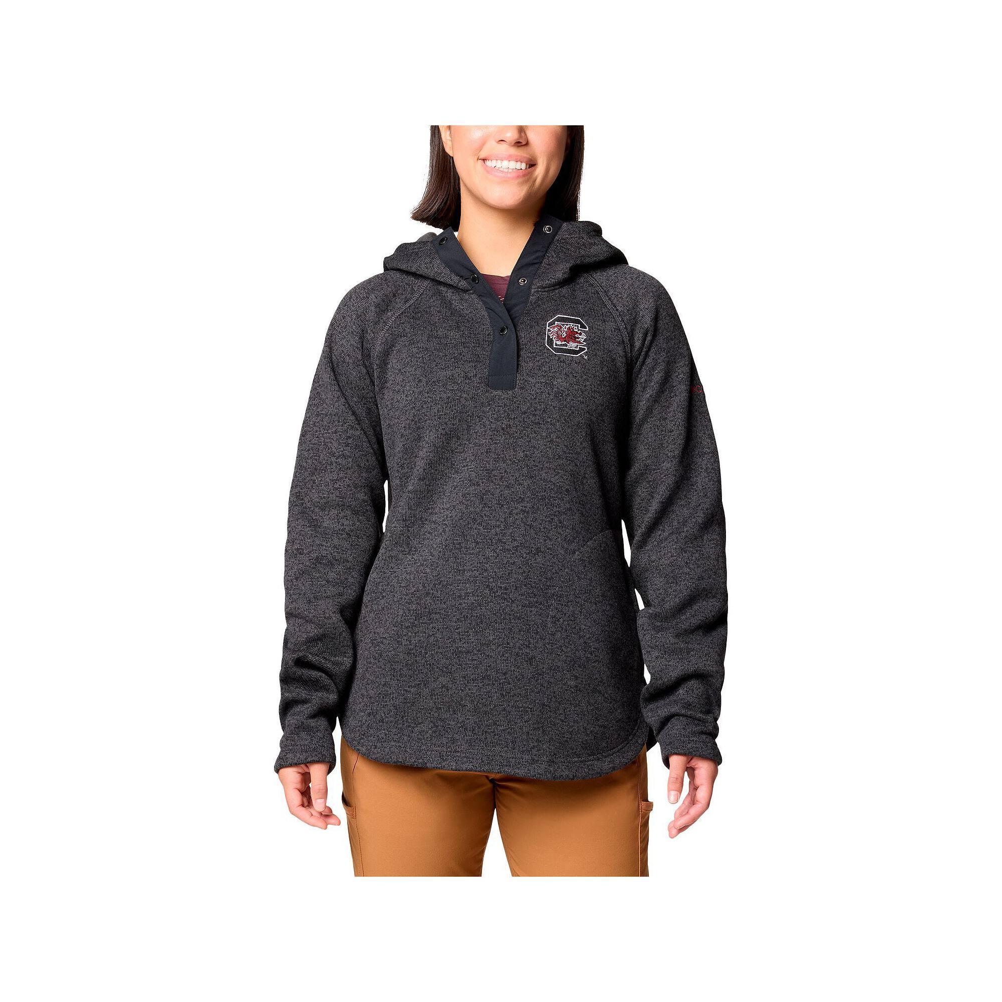 Women's Columbia Black South Carolina Gamecocks Sweater Weather Raglan Pullover Hoodie, Size: Large Product Image
