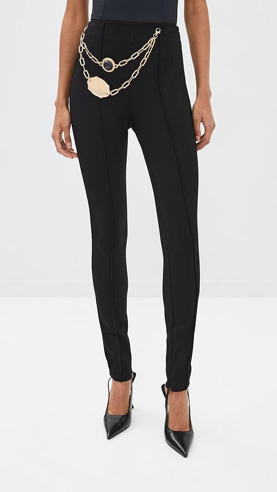 AREA Chain Plate Belt Leggings | Shopbop Product Image