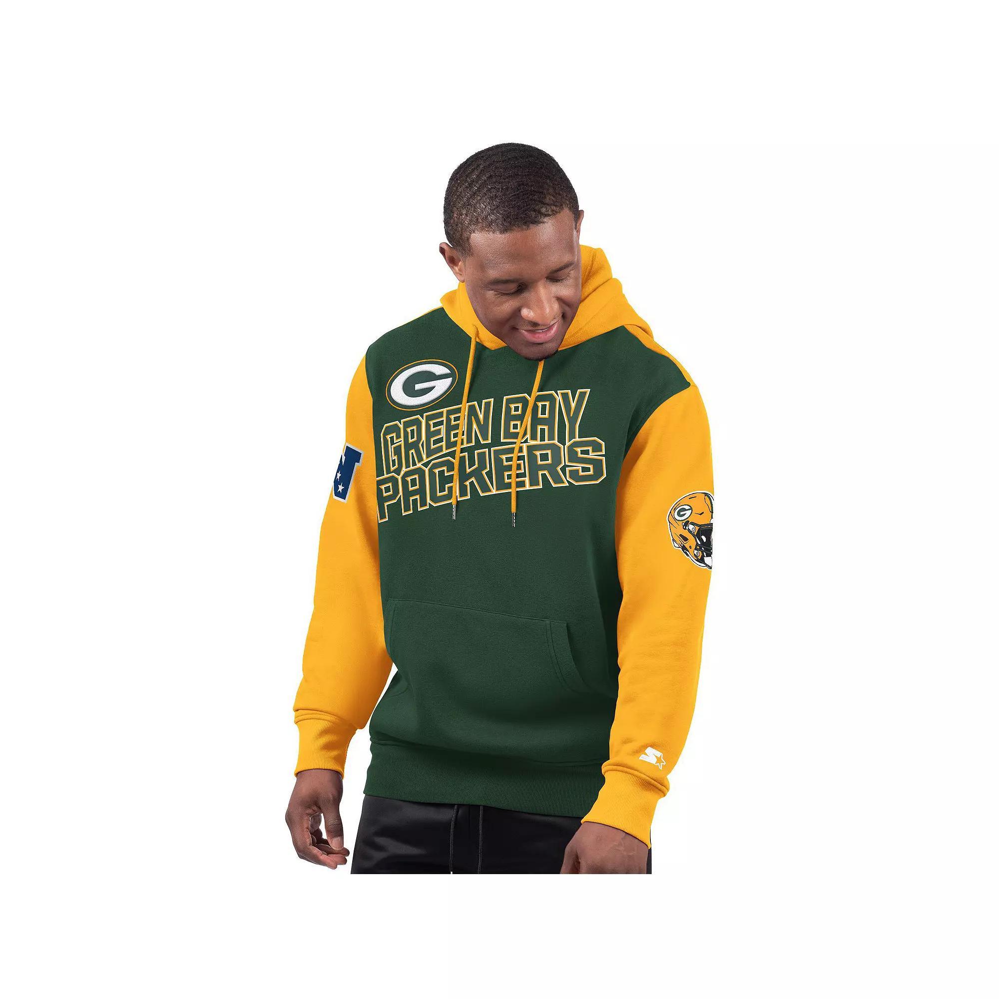 Men's Starter Green Green Bay Packers Extreme Pullover Hoodie, Size: Medium Product Image