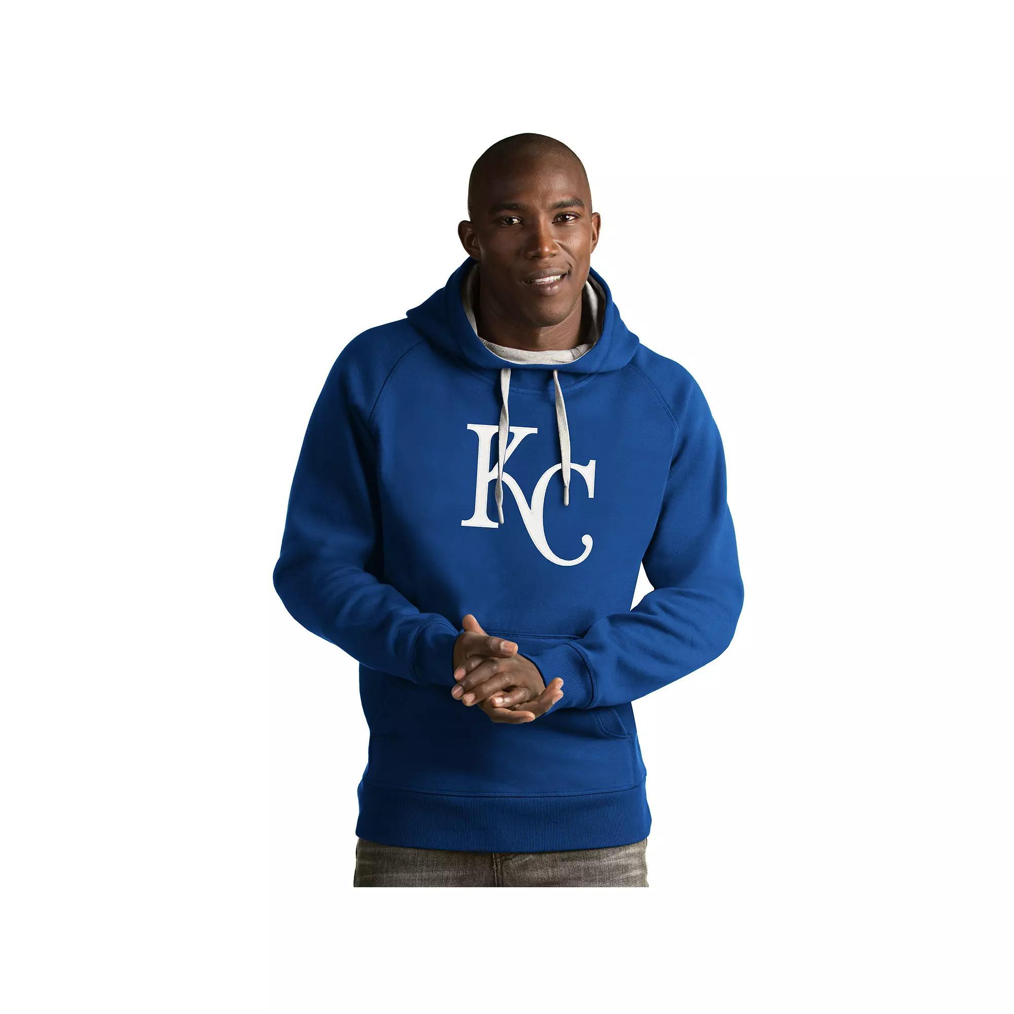 Men's Antigua Chicago Cubs Victory Logo Hoodie, Size: 3XL, Royal Product Image