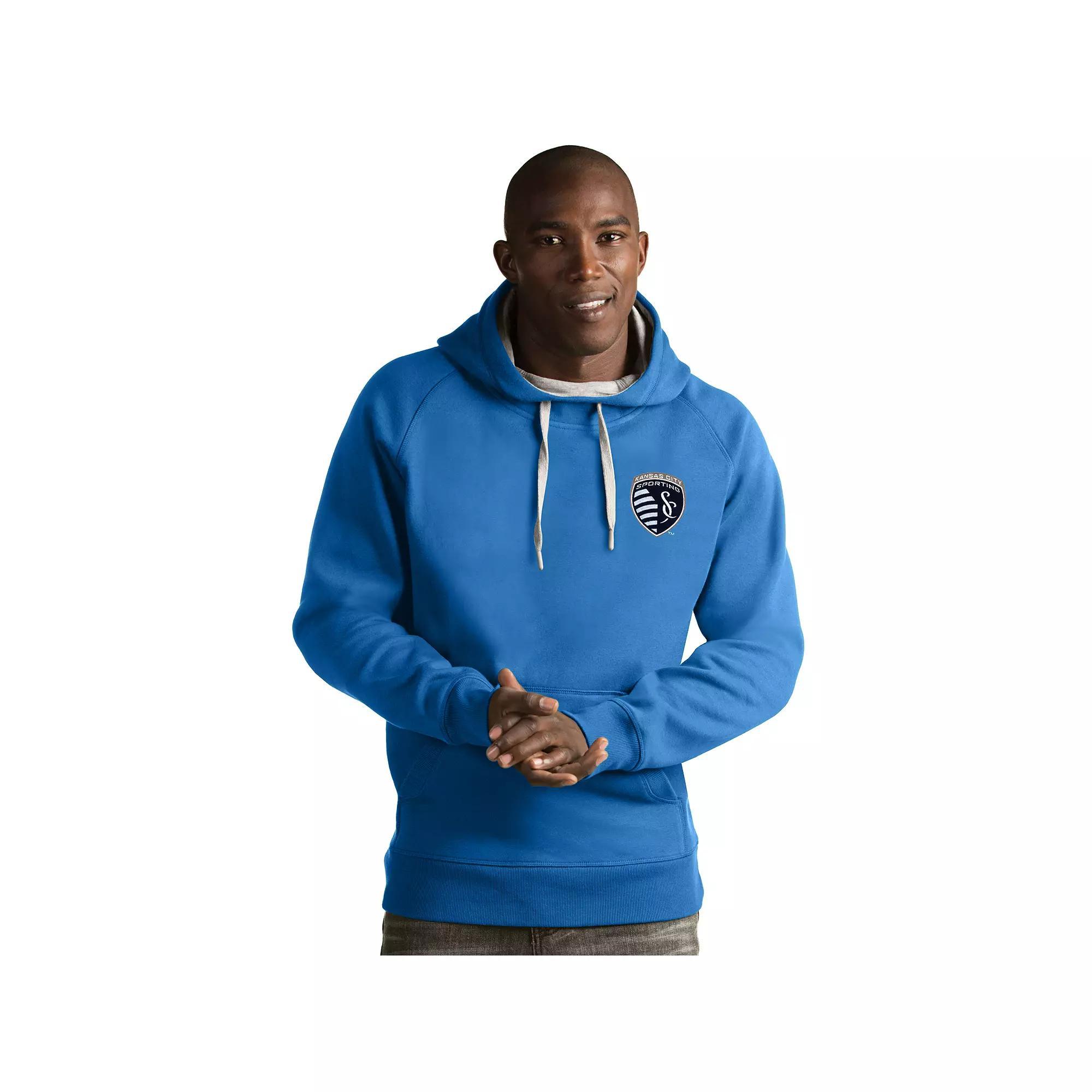 Men's Antigua Sporting Kansas City Victory Pullover Hoodie,  Product Image