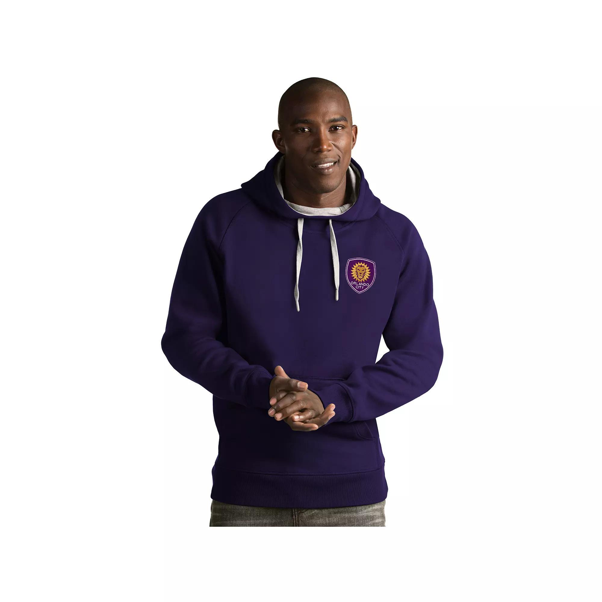 Men's Antigua Orlando City SC Victory Pullover Hoodie,  Product Image