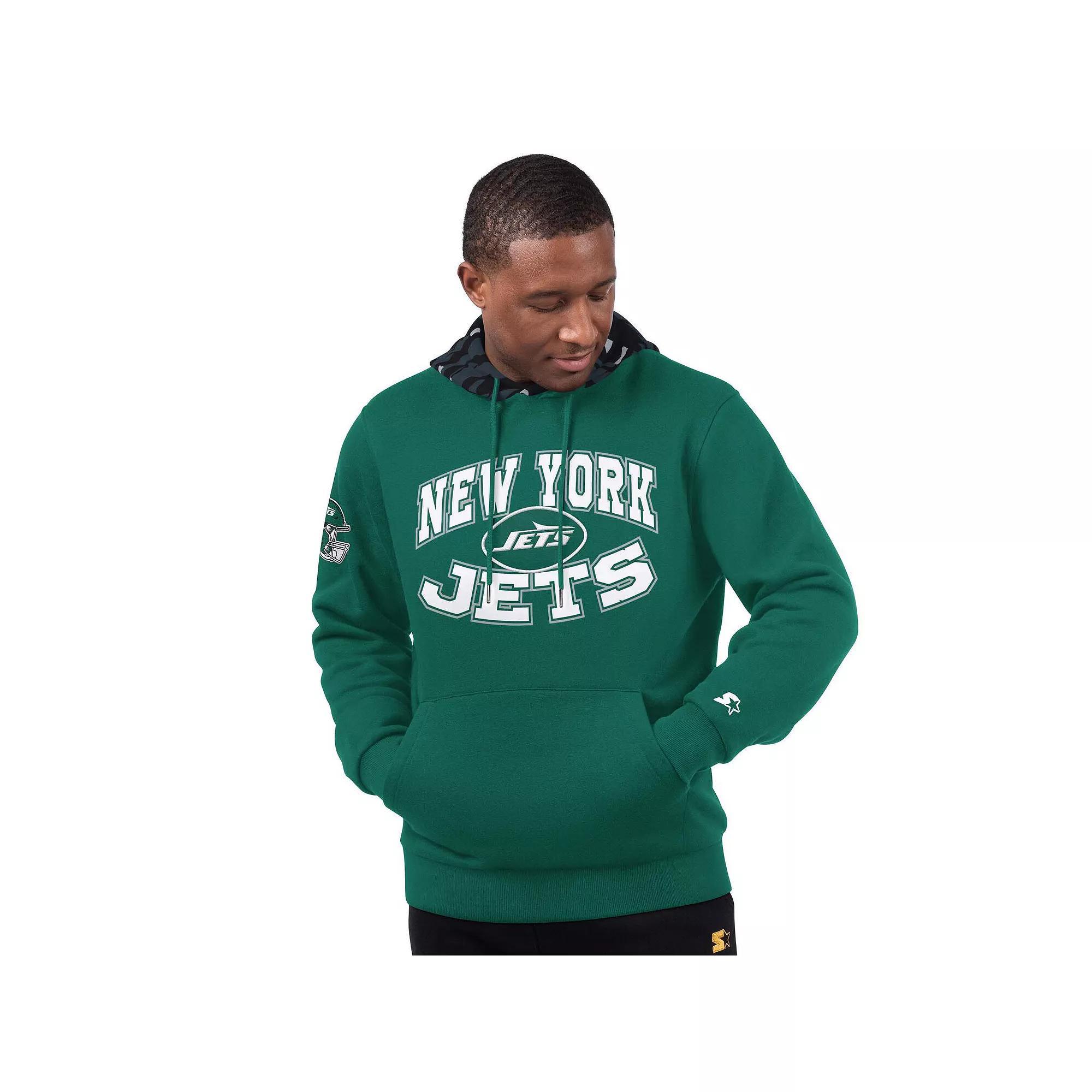 Men's Starter Green New York Jets Thursday Night Gridiron Pullover Hoodie,  Product Image