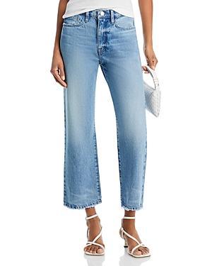 FRAME Le Jane High Rise Ankle Wide Leg Jeans In Rhode Grind Product Image