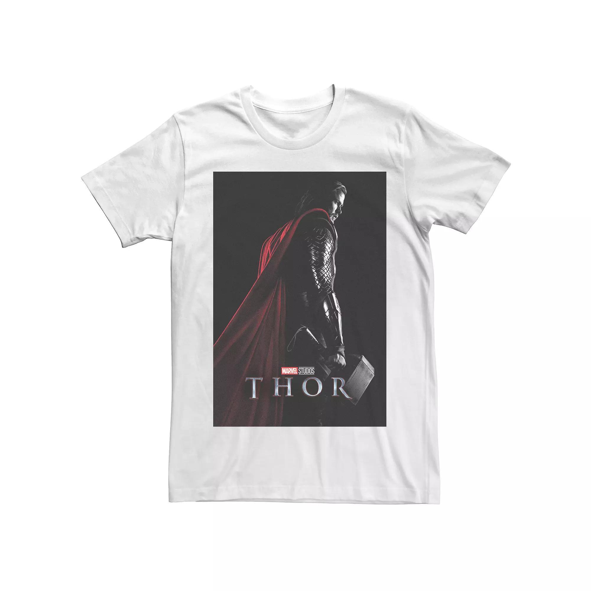 Men's Thor Movie Poster Tee, Size: XL, White Product Image