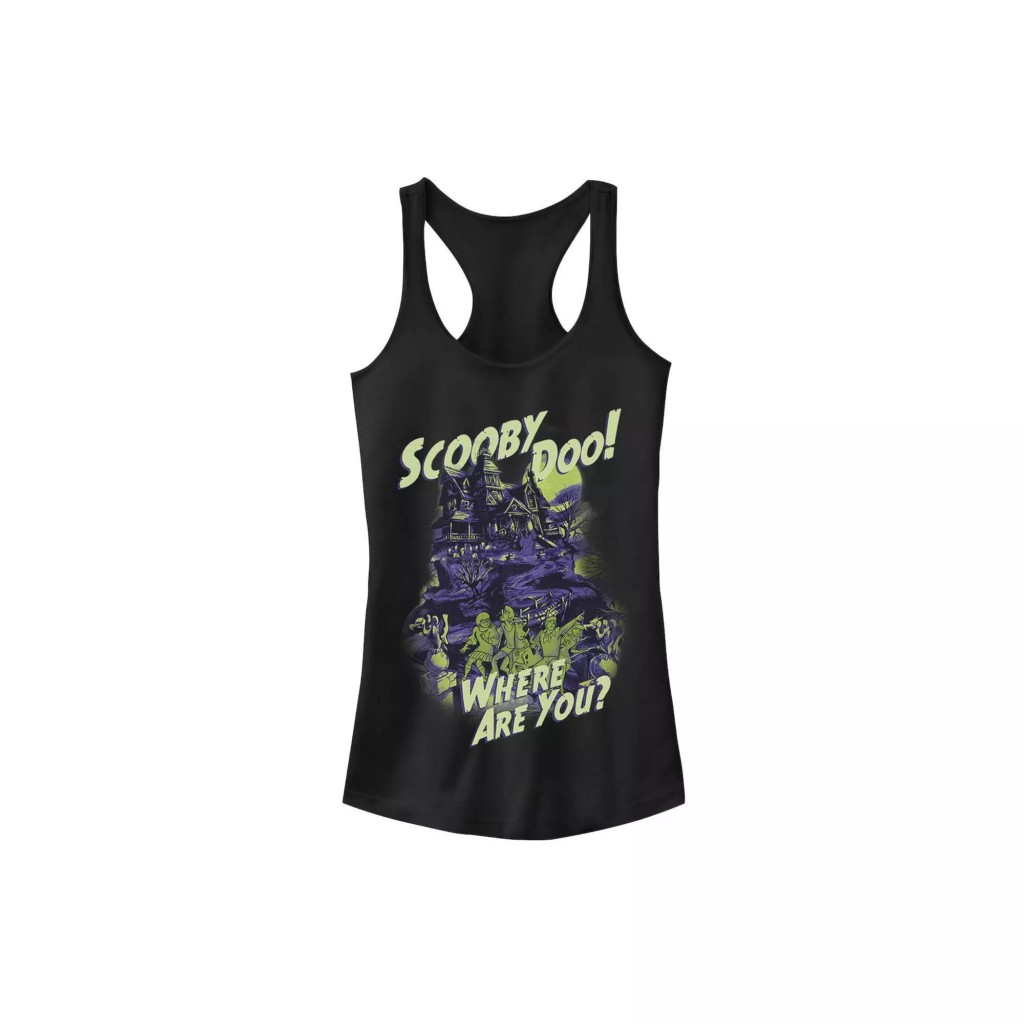Juniors' Scooby-Doo "Where Are You" Mystery Gang Spooky House Tank Top, Girl's,  Product Image