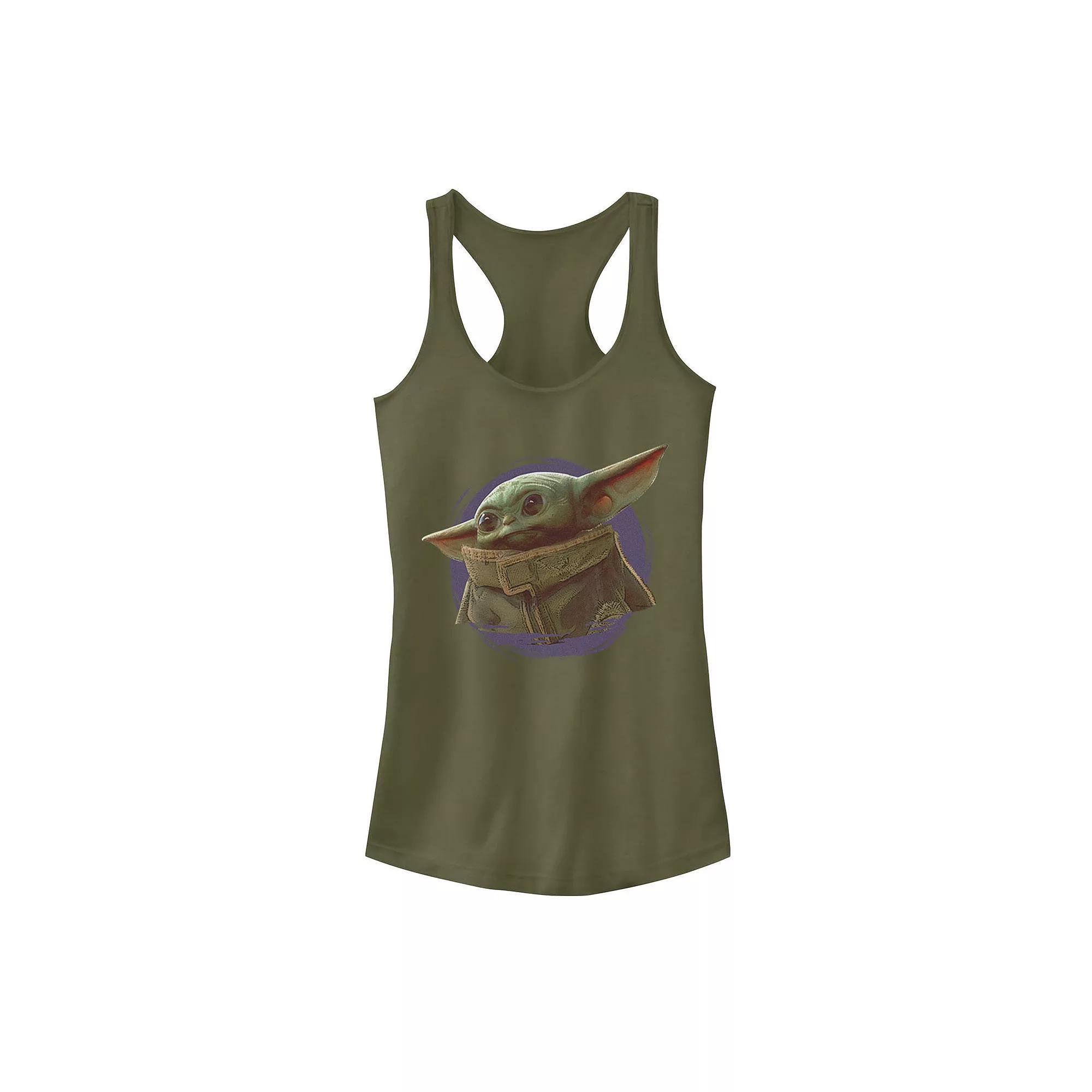 Juniors' Star Wars The Mandalorian The Child Purple Smoke Tank Top, Girl's,  Product Image