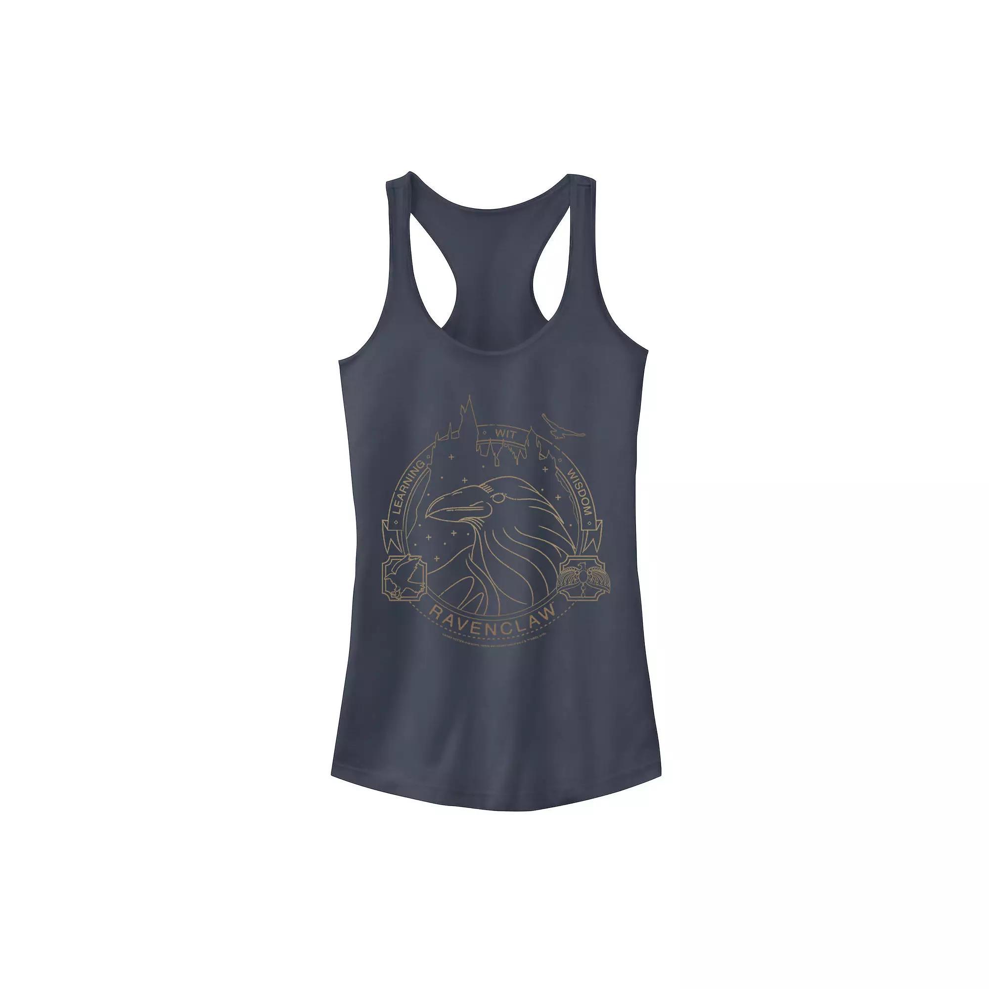 Juniors' Connecticut Stack Graphic Tank Top, Girl's, Size: XS, Blue Product Image