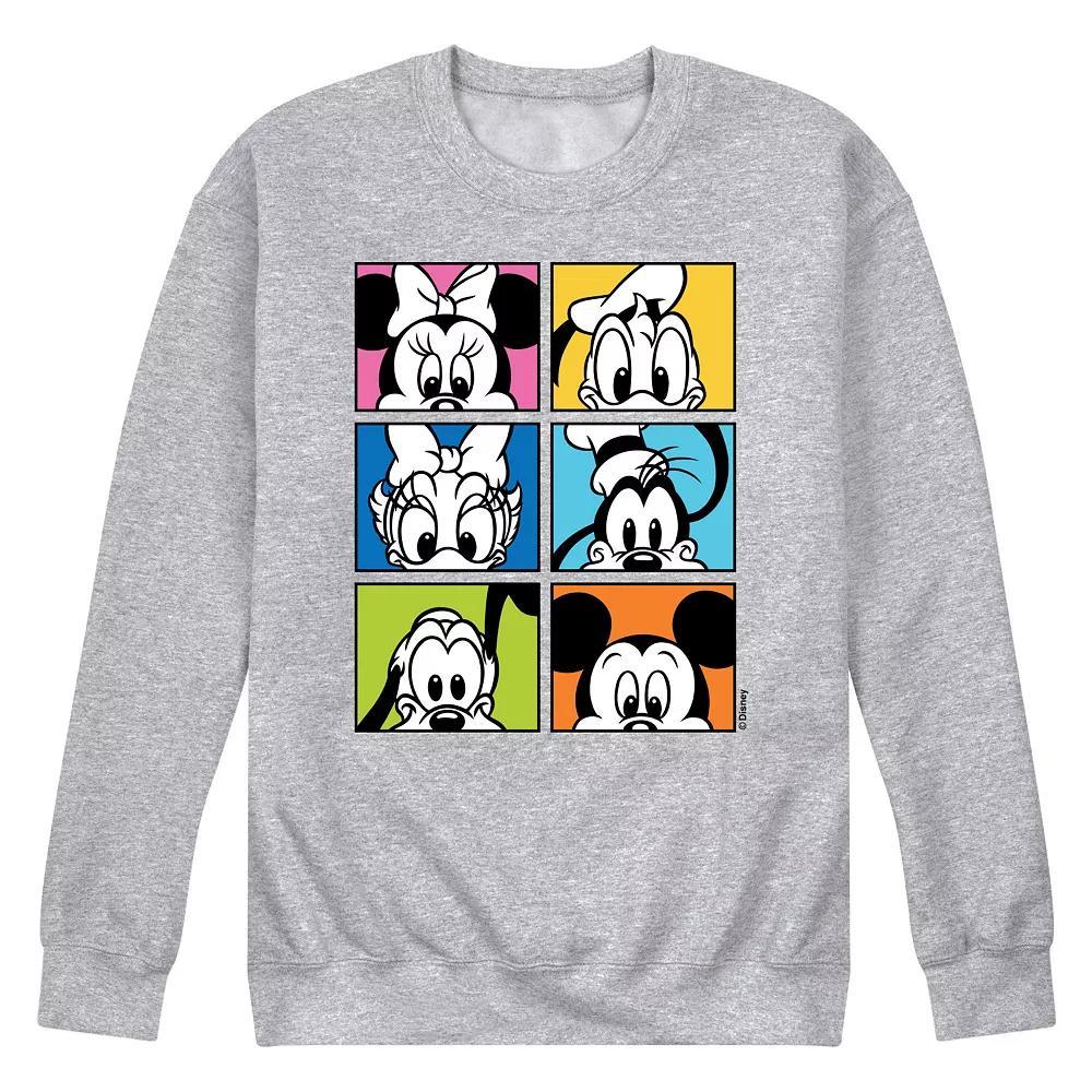 Disney's Mickey Friends Grid Men's Fleece Sweatshirt,  Product Image