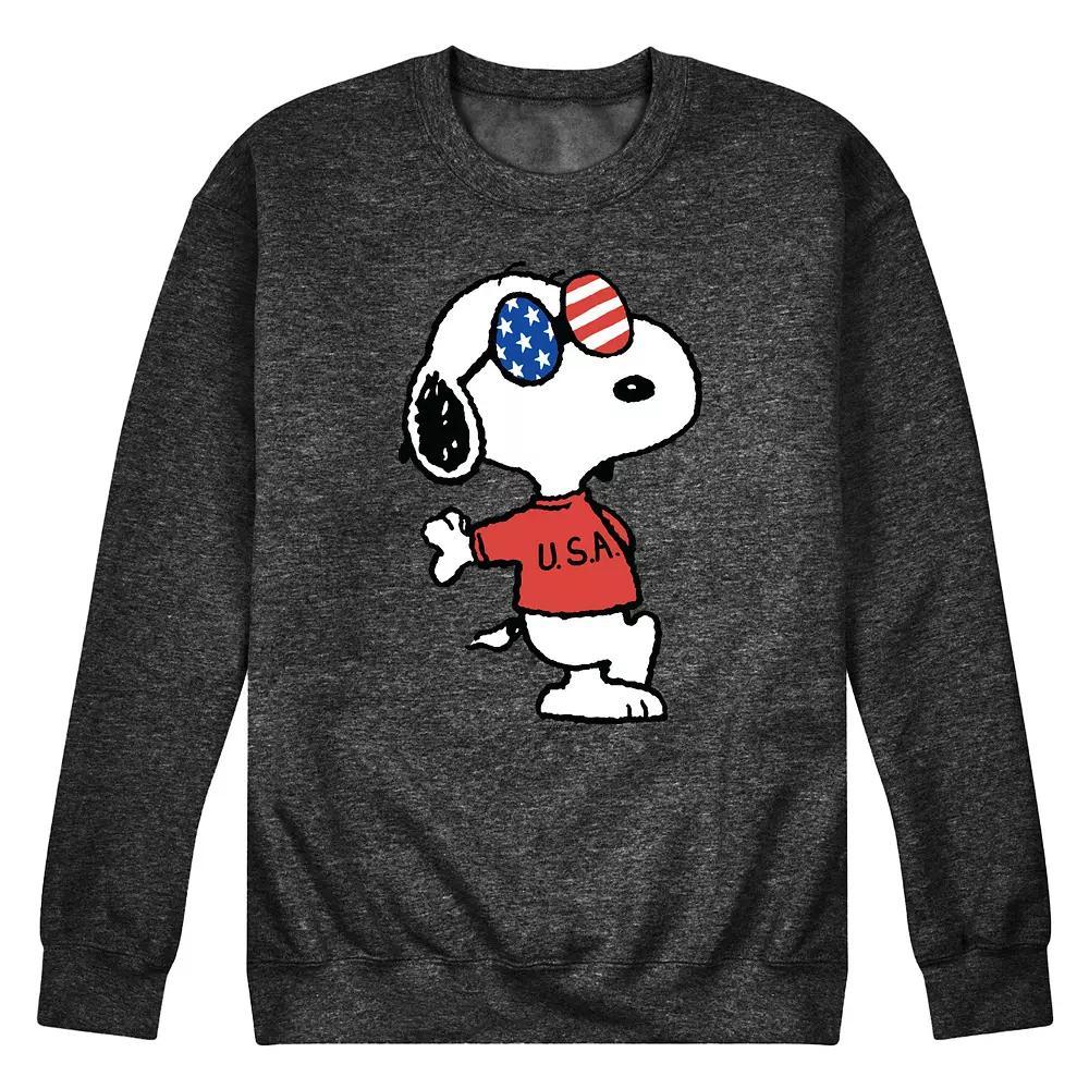 Men's Peanuts Snoopy Americana Graphic Sweatshirt,  Product Image