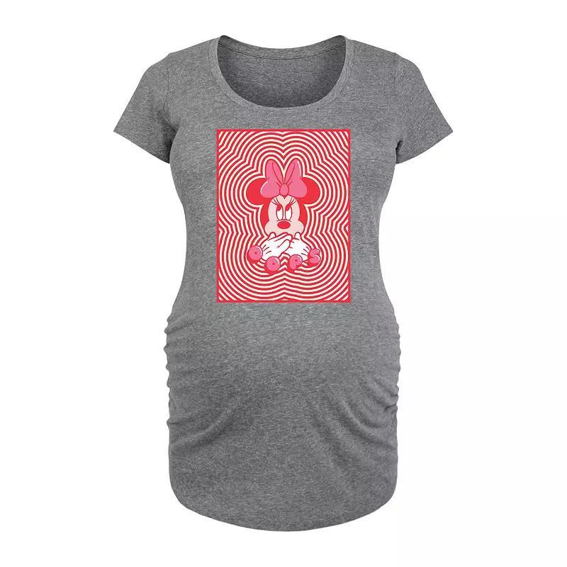 Disneys Minnie Mouse Maternity Oops Graphic Tee, Womens Product Image
