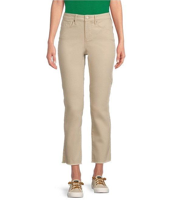 NYDJ Stretch Denim Sheri Slim Straight Fit Mid Rise Jeans Product Image