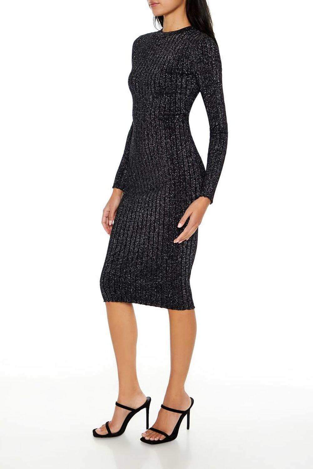 Glitter Knit Bodycon Midi Dress | Forever 21 Product Image