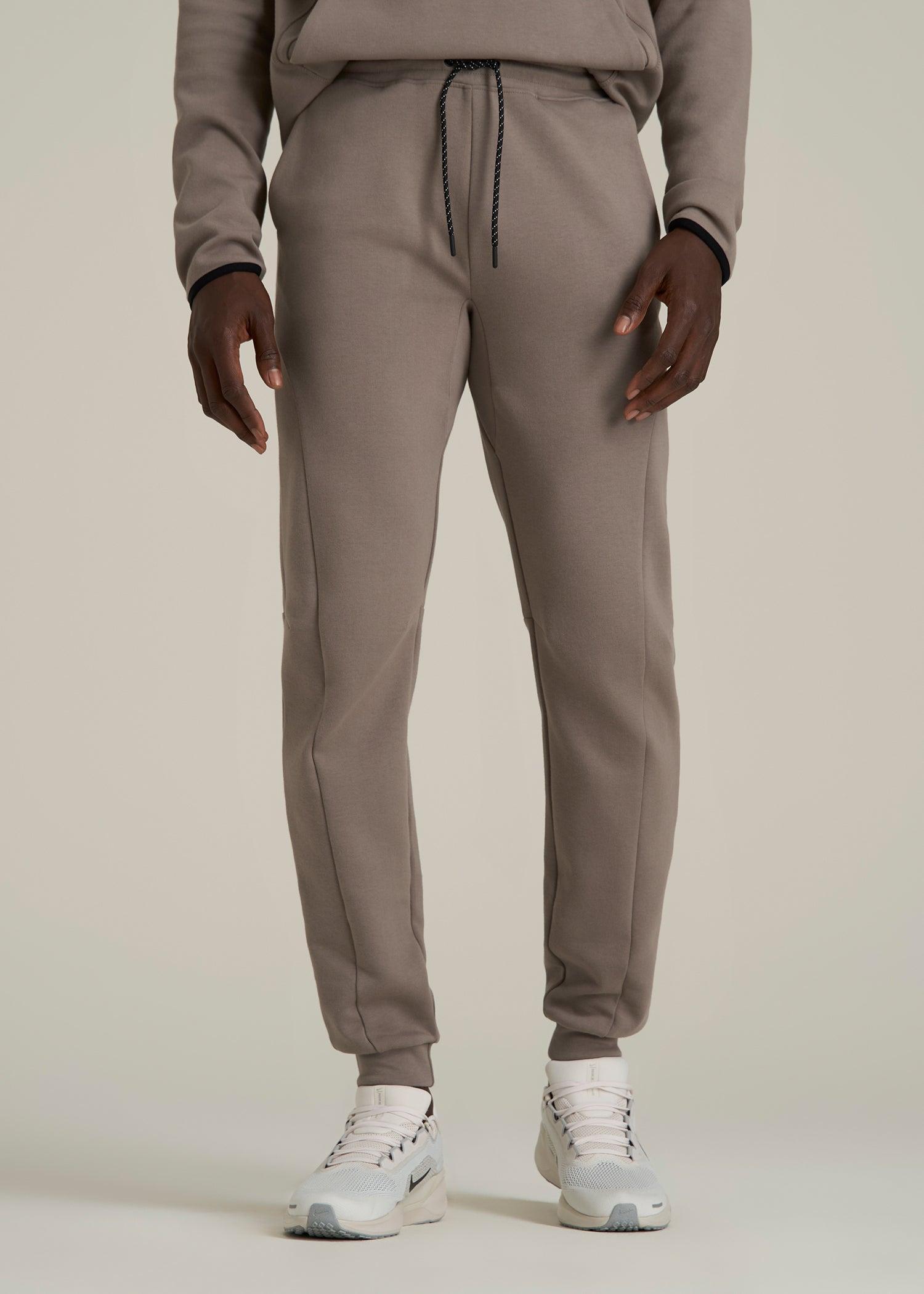Tech Motion Fleece Joggers for Tall Men in Portobello Male Product Image