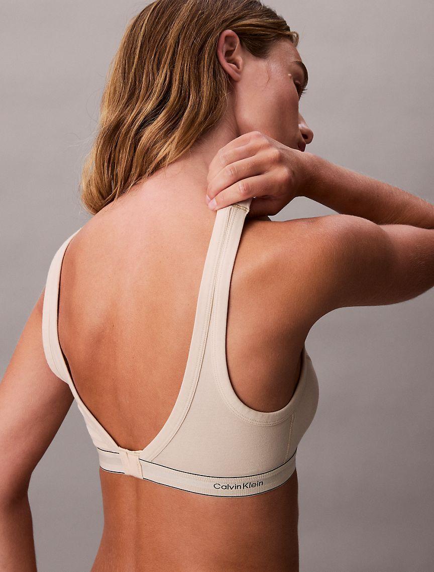 Heritage Cotton Stretch Lightly Lined Triangle Bralette Product Image