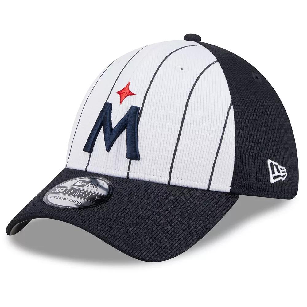 Men's New Era White Minnesota Twins 2024 Batting Practice 39THIRTY Flex Hat,  Product Image
