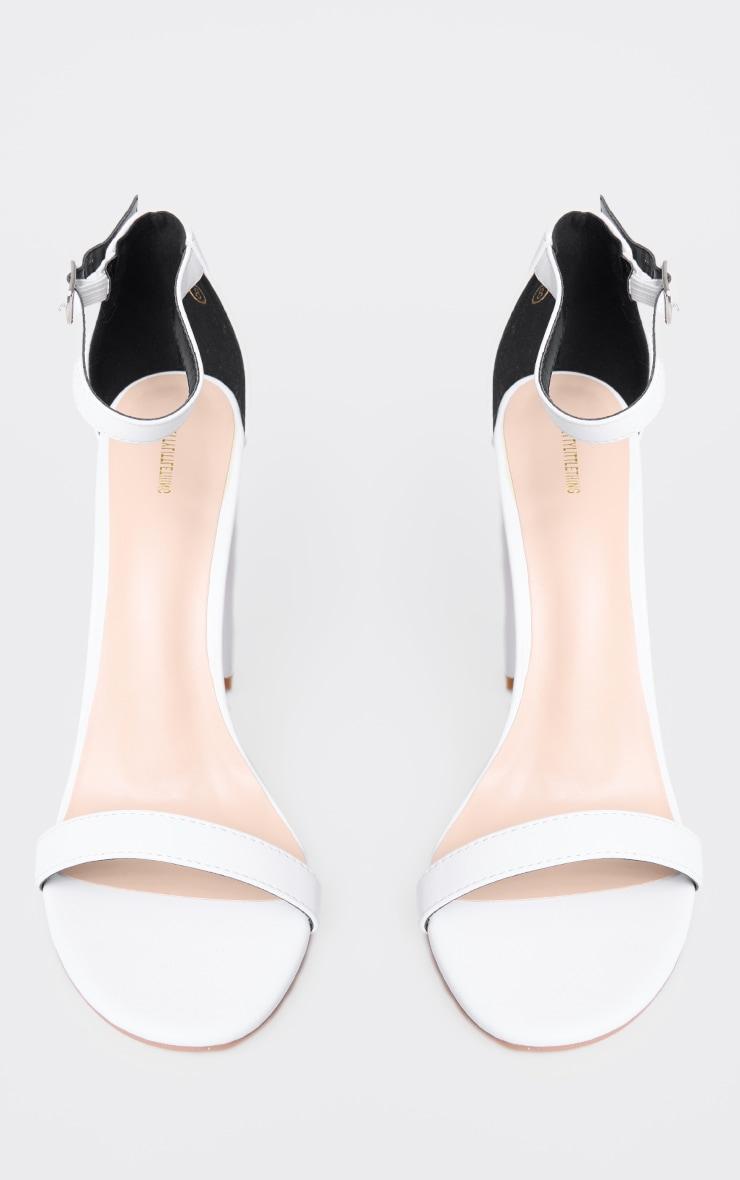 White May Blocked Heeled Sandal Product Image