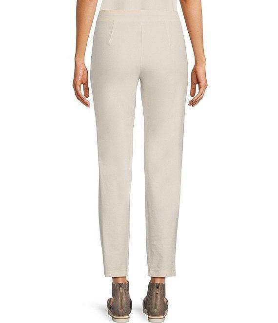 Eileen Fisher Washable Stretch Crepe Slim Leg Ankle Pants Product Image