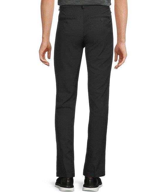 Roundtree & Yorke Performance Andrew Straight Fit Flat Front Pants Product Image