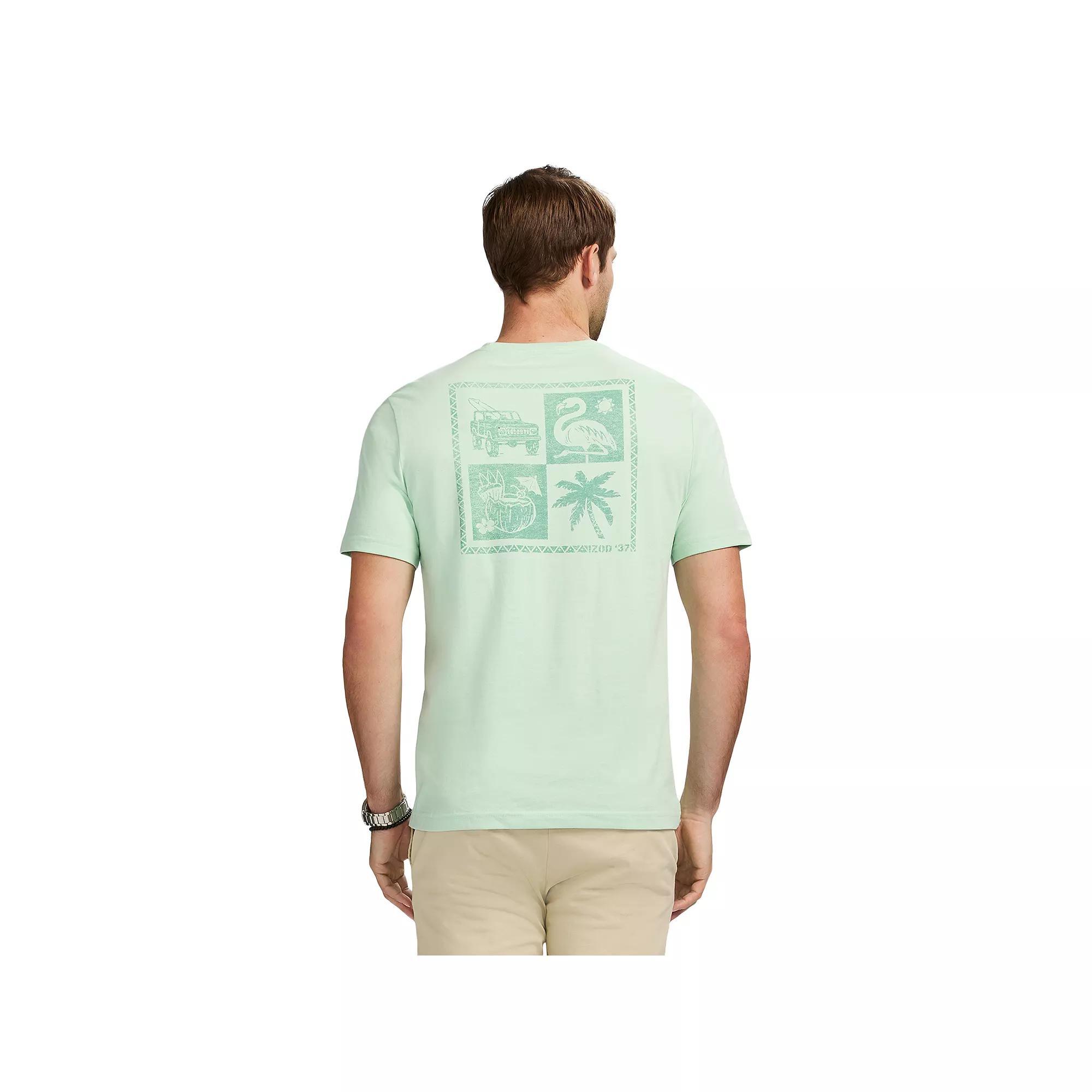 Men's IZOD Saltwater Soft Wash Short Sleeve Graphic Tee, Size: Medium, Blue Vibe Product Image