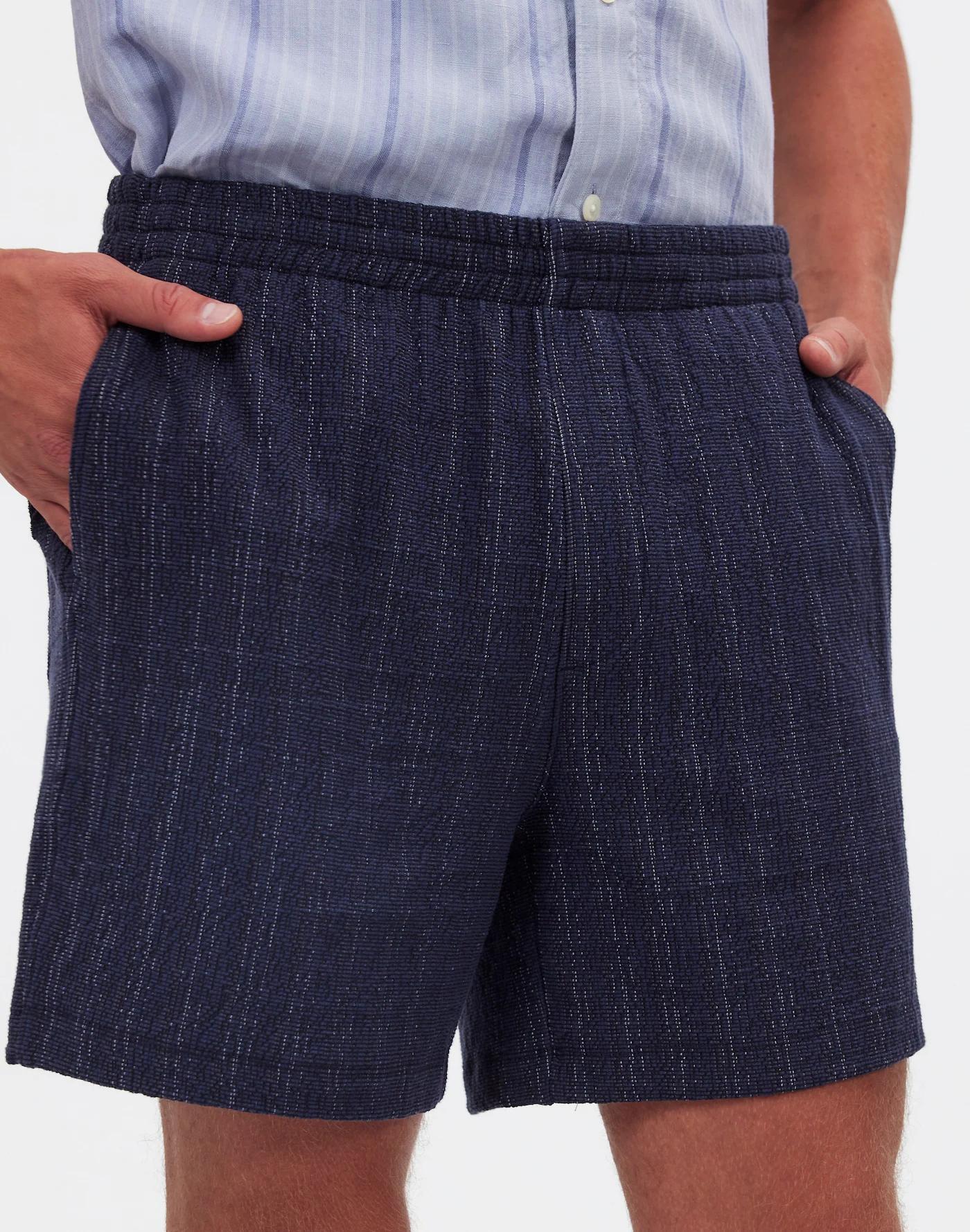 Relaxed Knit Shorts in Stripe Product Image