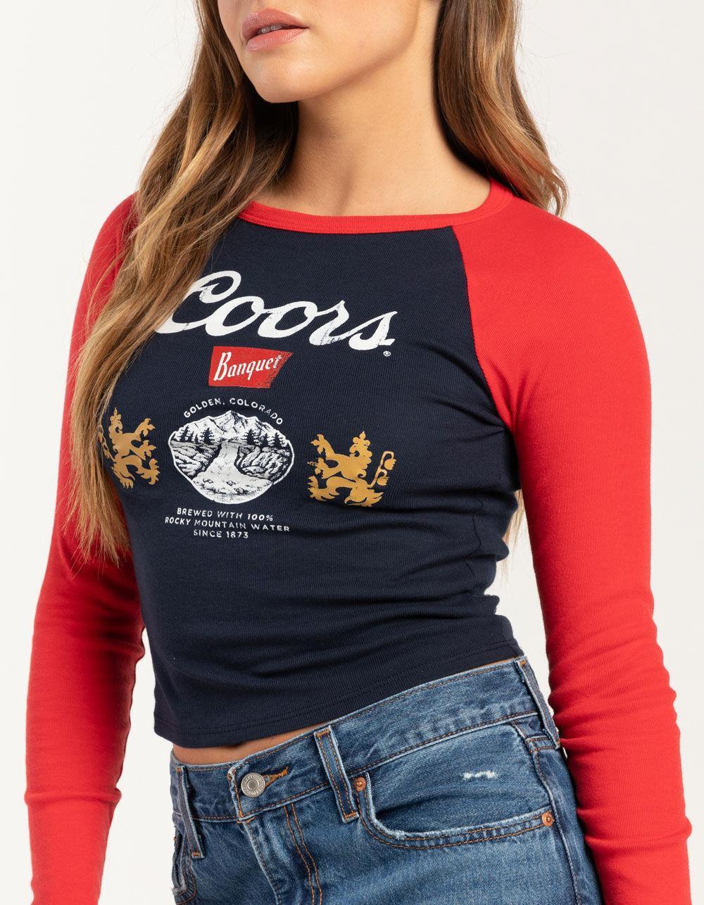 COORS Womens Long Sleeve Raglan Baby Tee Product Image