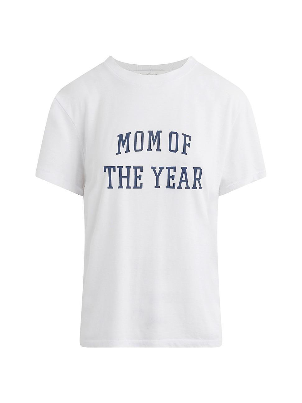 Womens Mom Of The Year Classic Collegiate T-Shirt Product Image