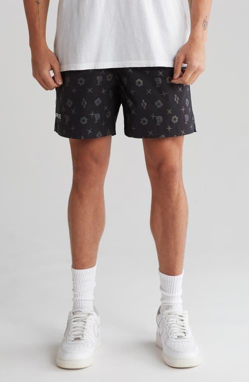 Mens Tonal Icon-Print Shorts Product Image