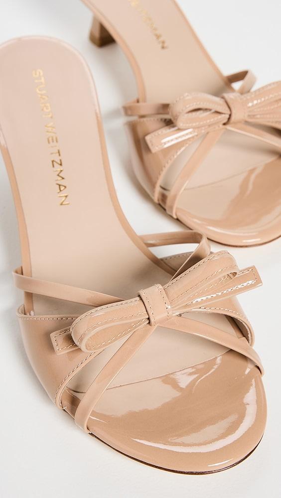 Stuart Weitzman Felicity Bow Slides 50mm | Shopbop Product Image