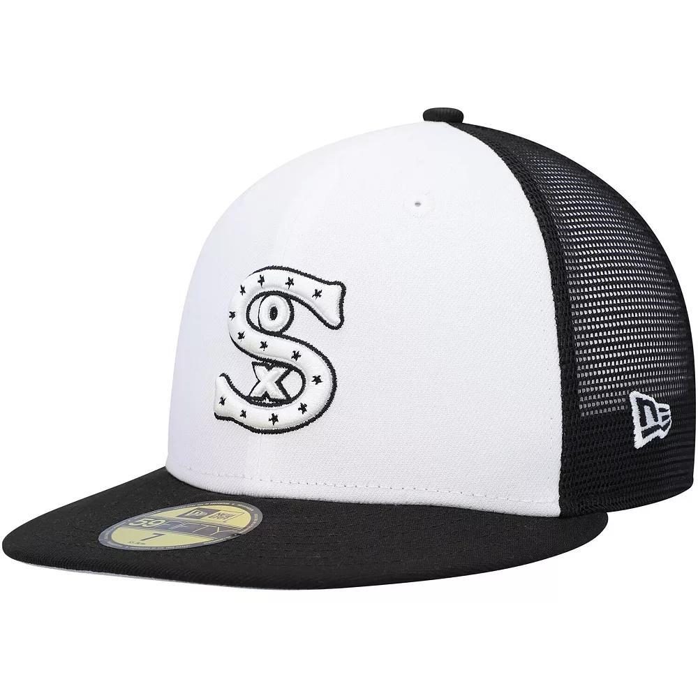Men's New Era White/Black Chicago White Sox 2023 On-Field Batting Practice 59FIFTY Fitted Hat, Size: 7 5/8 Product Image