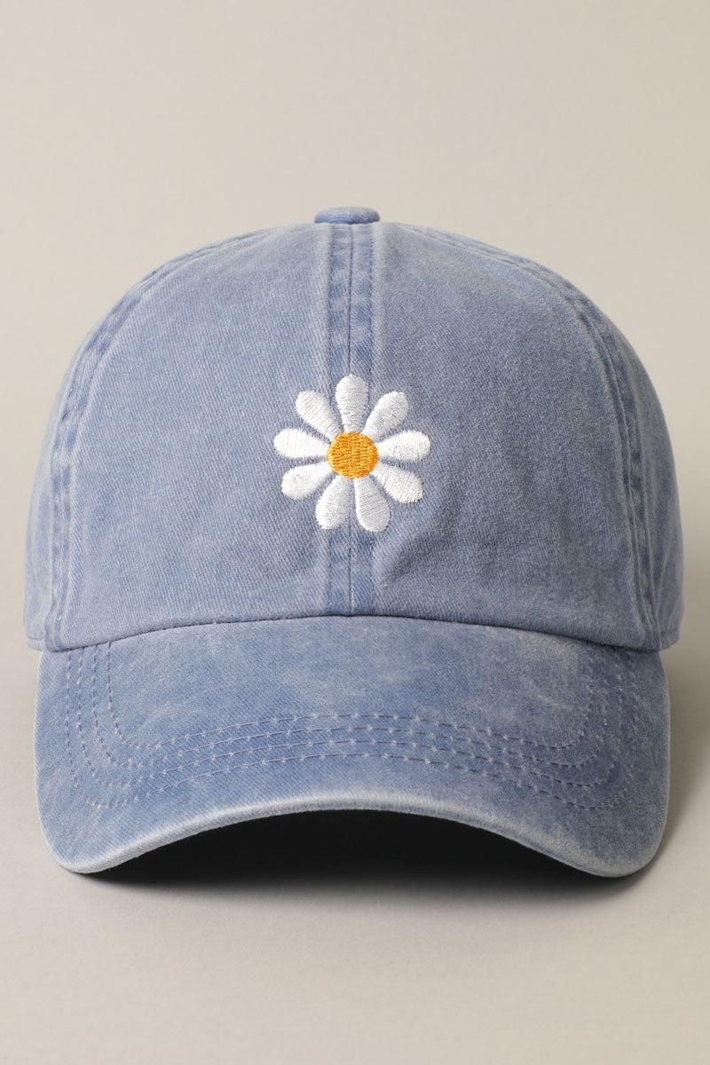 Daisy Embroidery Baseball Cap Product Image