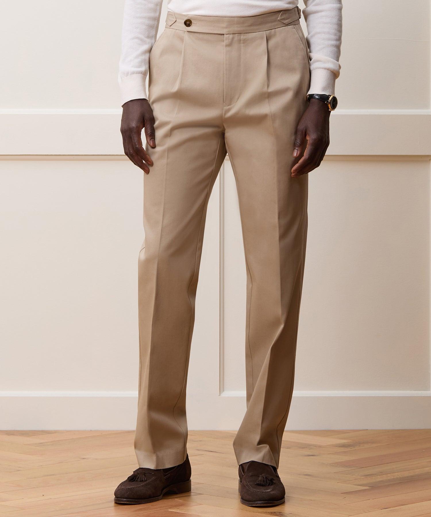 Italian Lightweight Cotton Side Tab Trouser Product Image