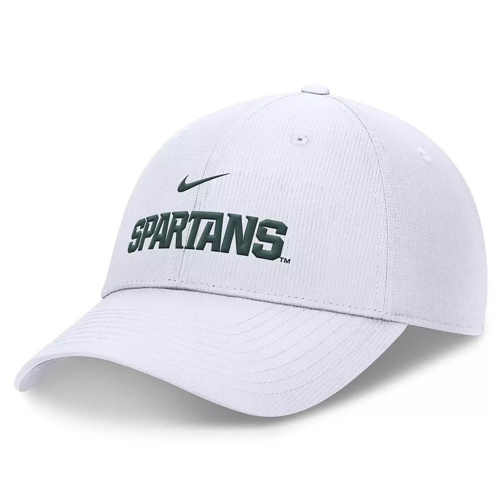 Men's Nike White Michigan State Spartans 2024/25 On-Field Club Performance Adjustable Hat,  Product Image