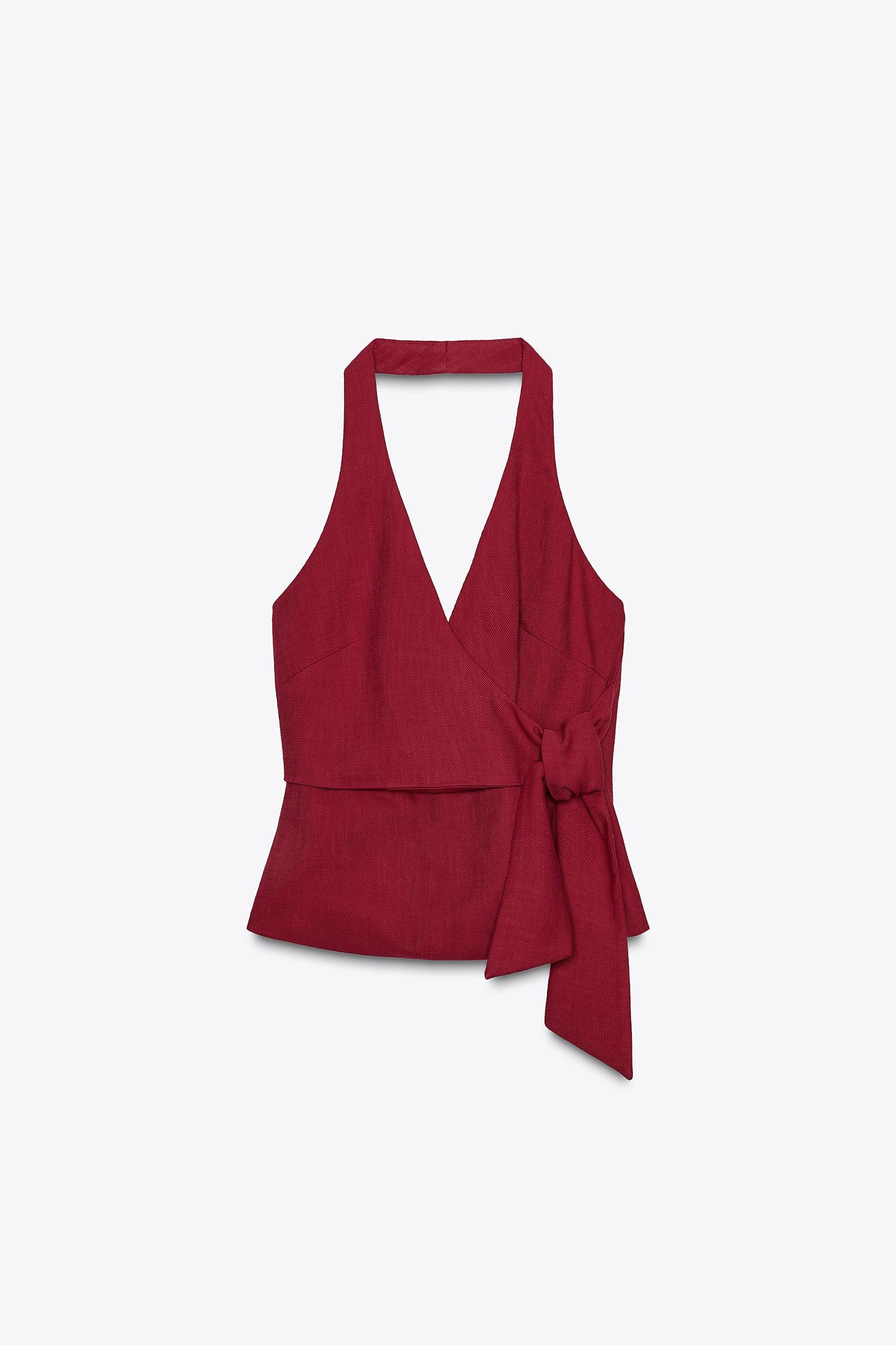 KNOTTED HALTER VEST Product Image