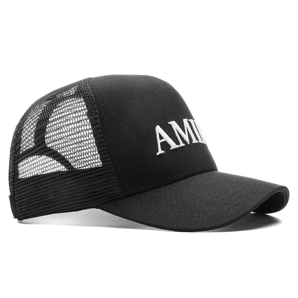 Amiri Core Logo Trucker Hat - Black Male Product Image