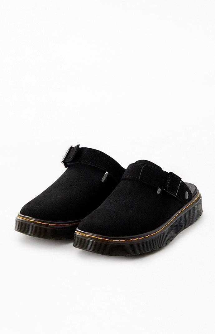 Dr. Martens Womens Carlson Suede Buckle Strap Clogs Product Image