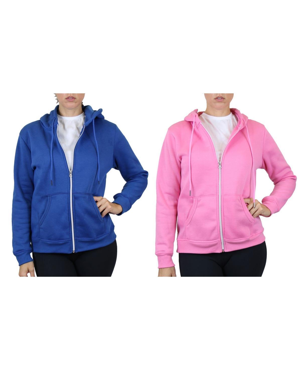 Galaxy By Harvic Womens Fleece Lined Zip Hoodie, Pack of 2 Product Image