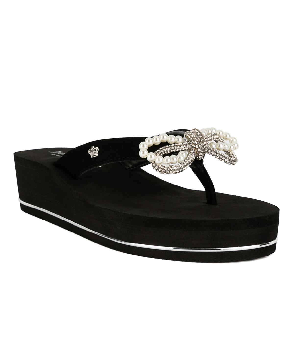 Juicy Couture Crepe Womens Wedge Sandals Product Image