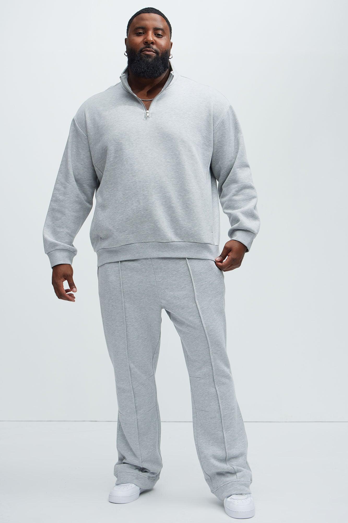Tyson Quarter Zip Sweatshirt - Heather Grey Product Image