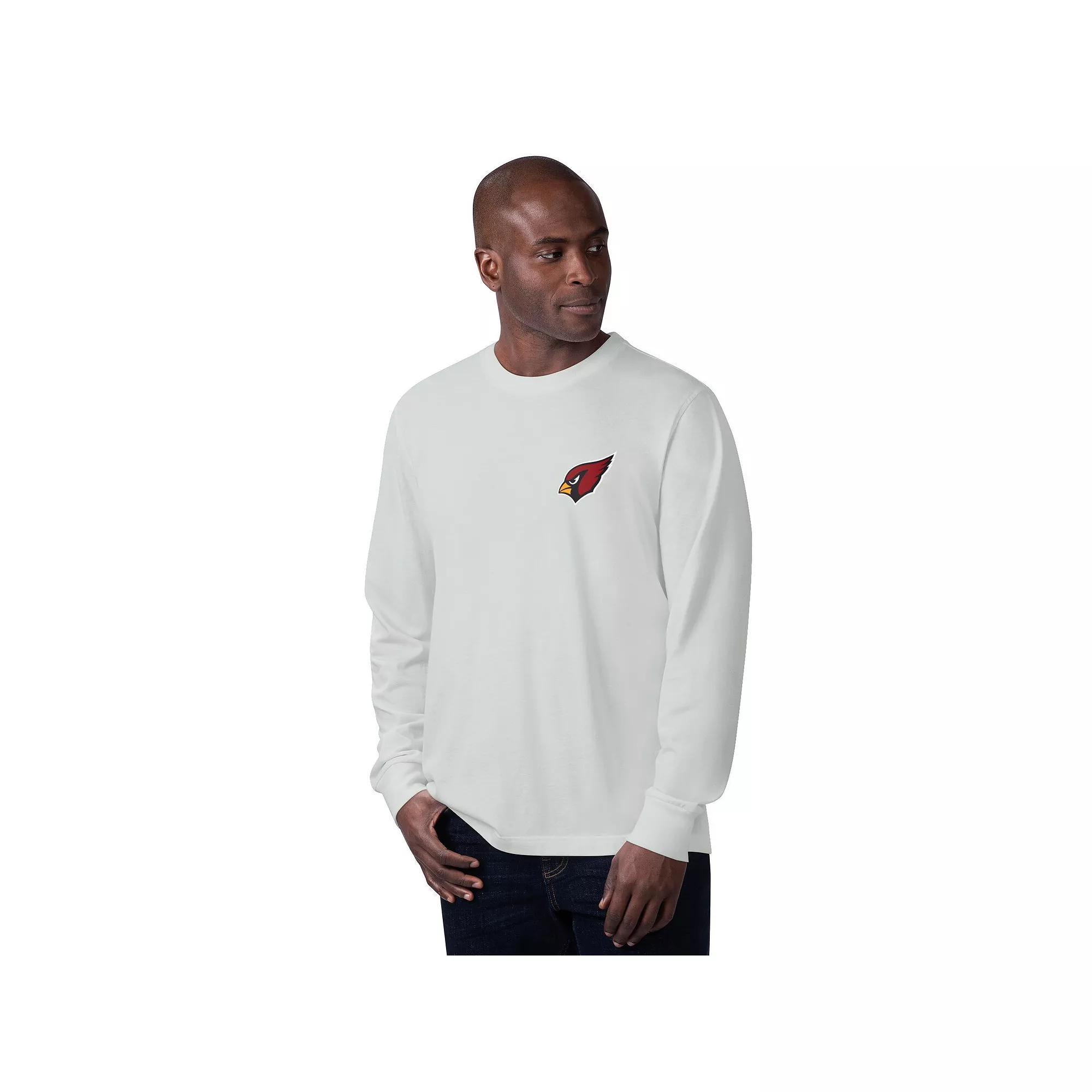 Men's Margaritaville  Gray Arizona Cardinals Gametime Long Sleeve T-Shirt, Size: Medium, Grey Product Image