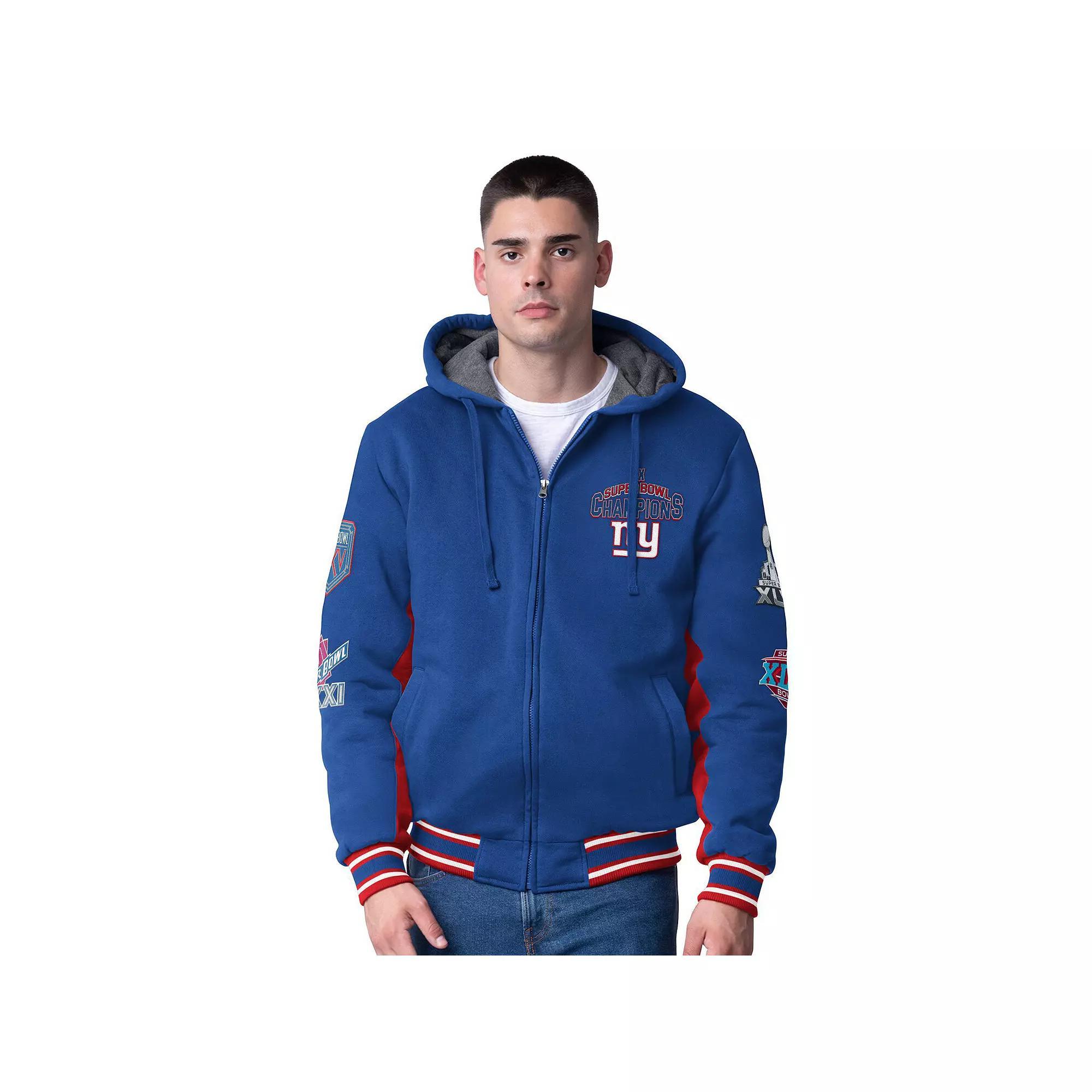 Men's G-III Extreme Royal New York Giants No Huddle Commemorative Full-Zip Hoodie Jacket,  Product Image