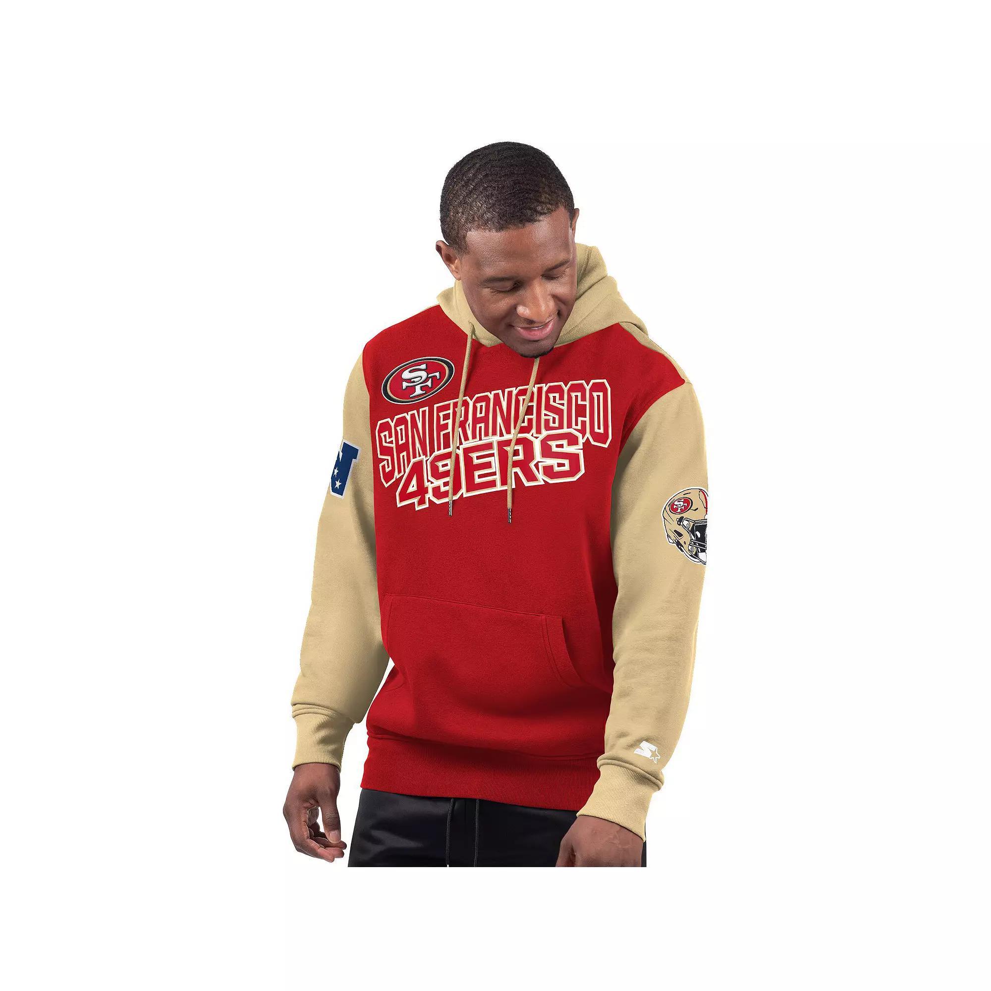 Men's Starter Scarlet San Francisco 49ers Extreme Pullover Hoodie, Size: XL, Red Product Image