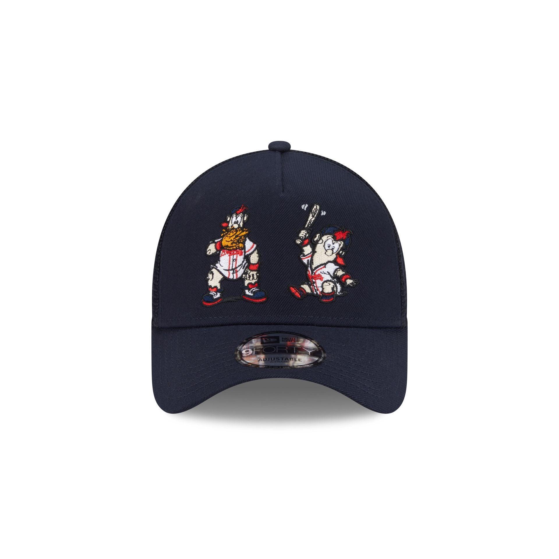 Atlanta Braves Generation Mascots 9FORTY A-Frame Trucker Hat Male Product Image