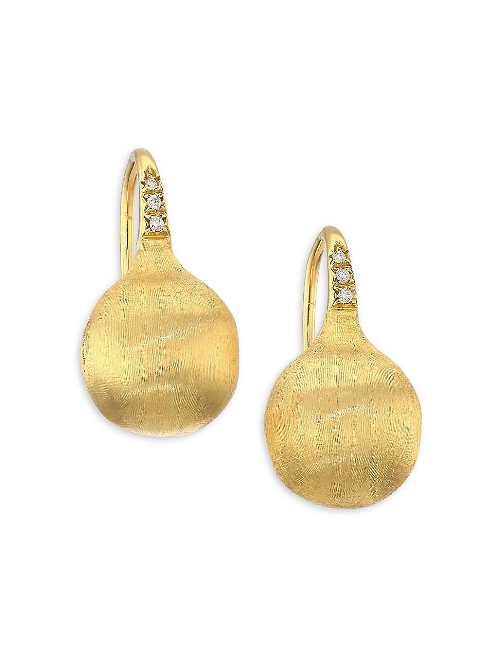 Marco Bicego 18K Yellow Gold Africa Constellation Medium Diamond Drop Earrings Product Image