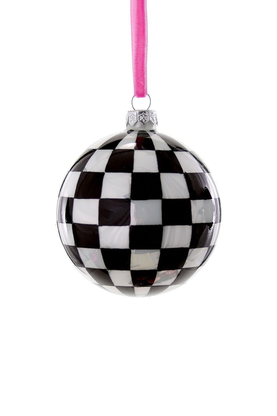 Checkered Large Bauble Ornament Cody Foster & Co Product Image