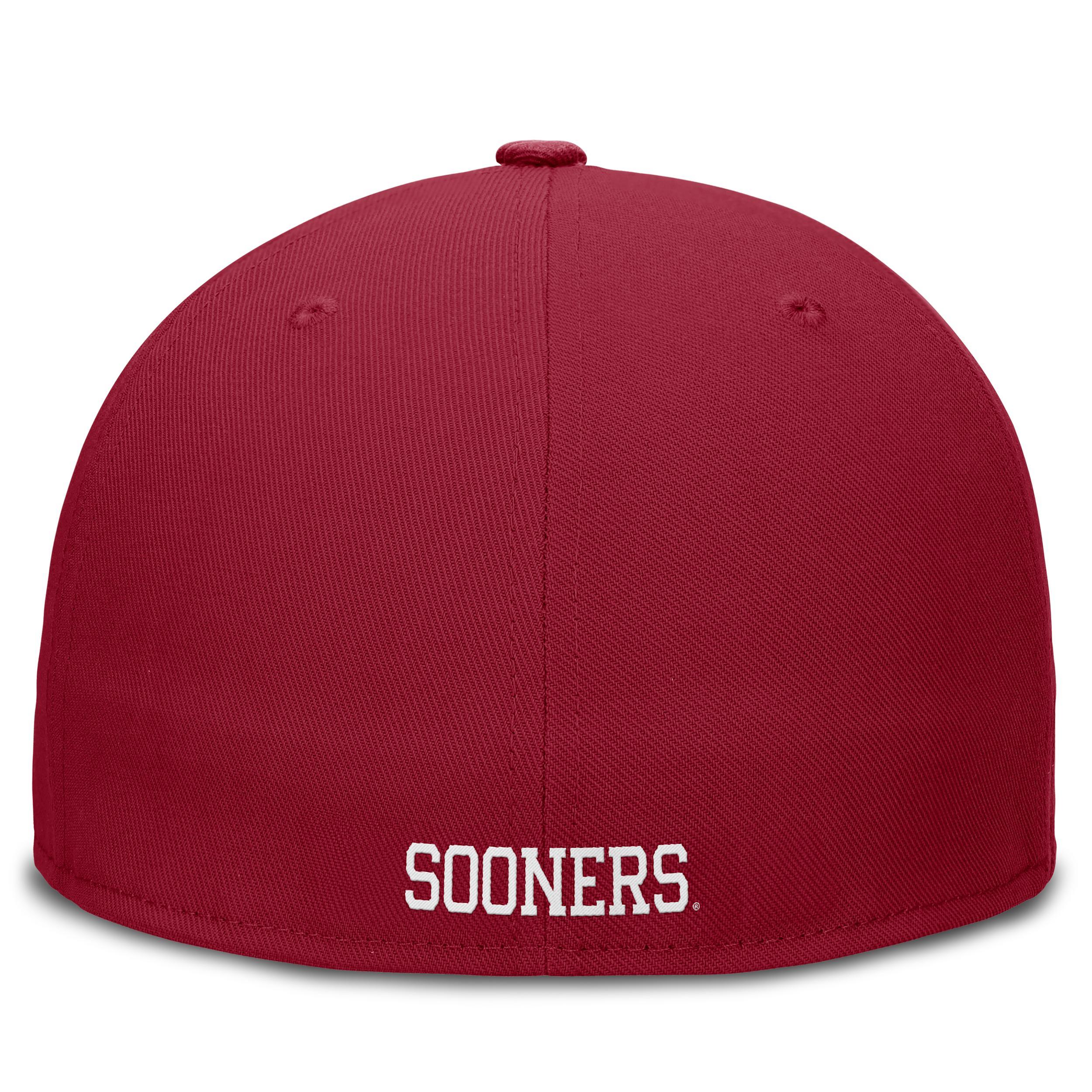 Oklahoma Sooners Legacy True Nike Mens Dri-FIT College Fitted Hat | NC1169WOKV-ARD Product Image