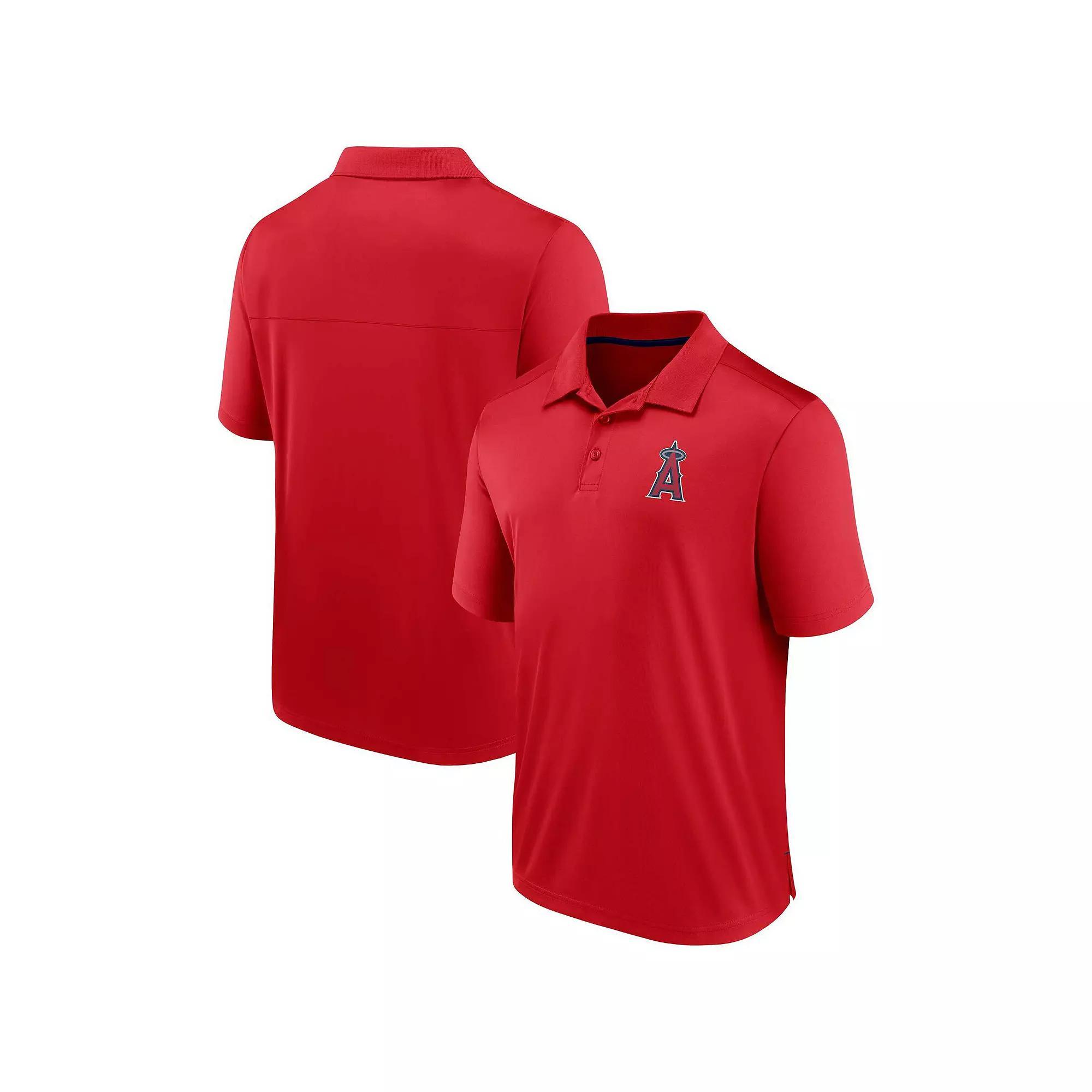 Men's Fanatics Branded Red Los Angeles Angels Hands Down Polo, Size: Small Product Image