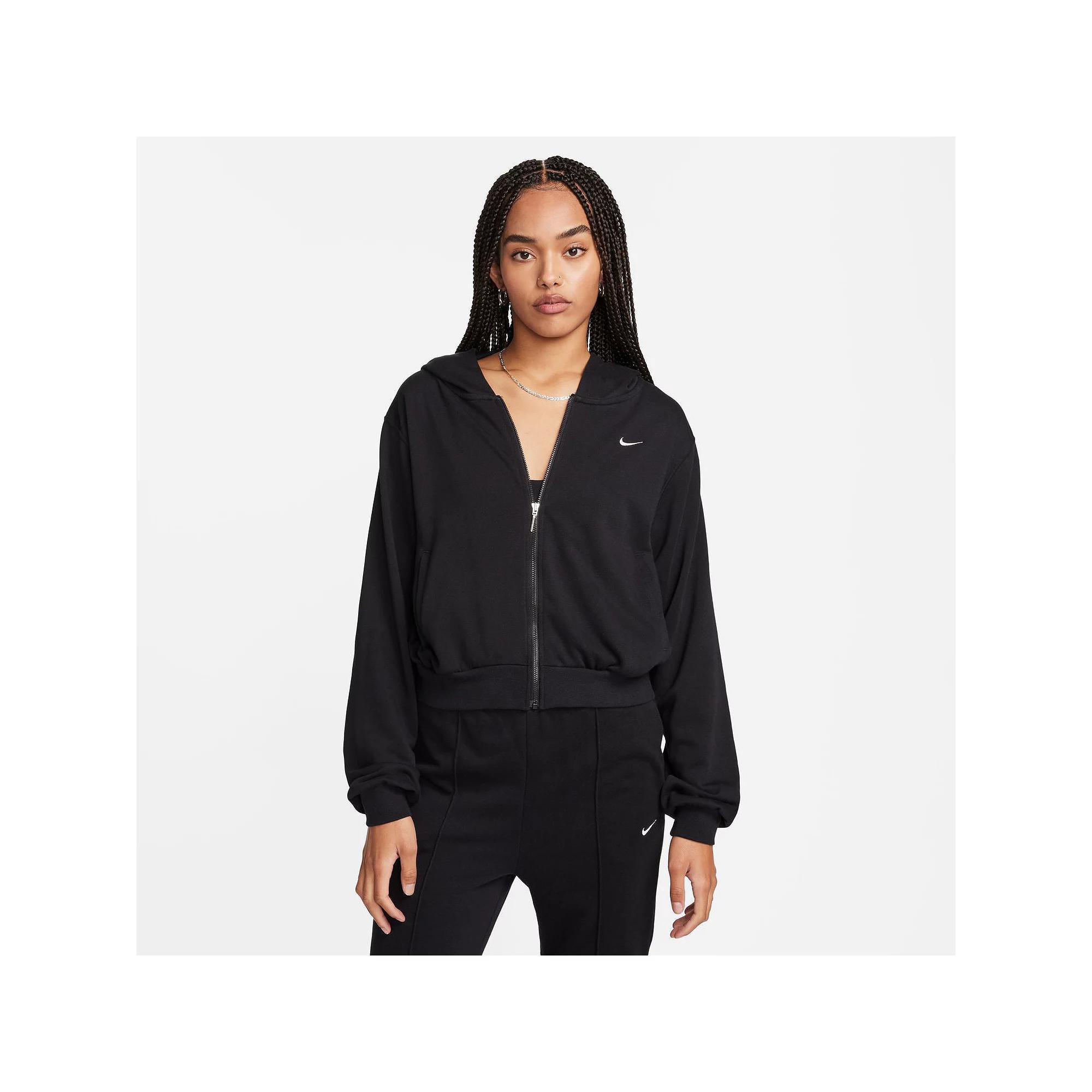 Womens Nike Sportswear Chill Terry Loose Full-Zip French Terry Hoodie | FN2415-010 Product Image