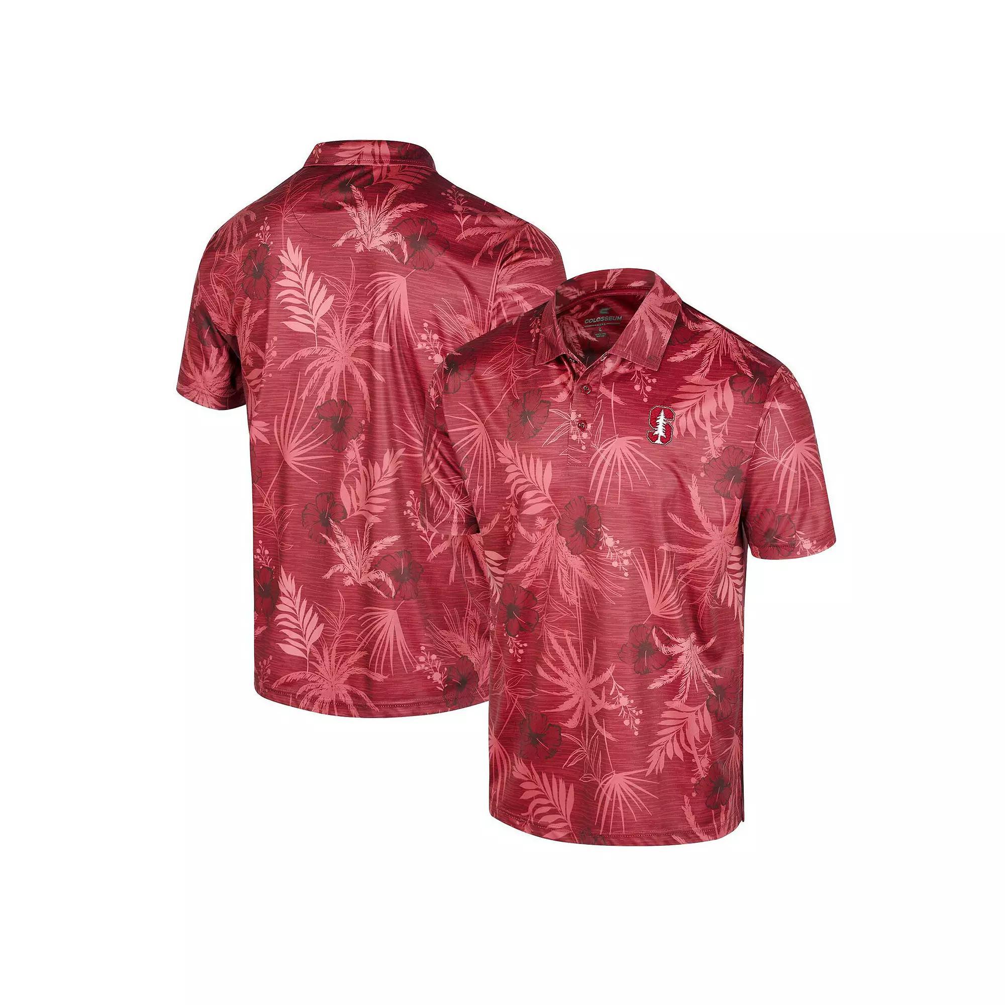 Men's Colosseum Cardinal Stanford Cardinal Palms Team Polo,  Product Image